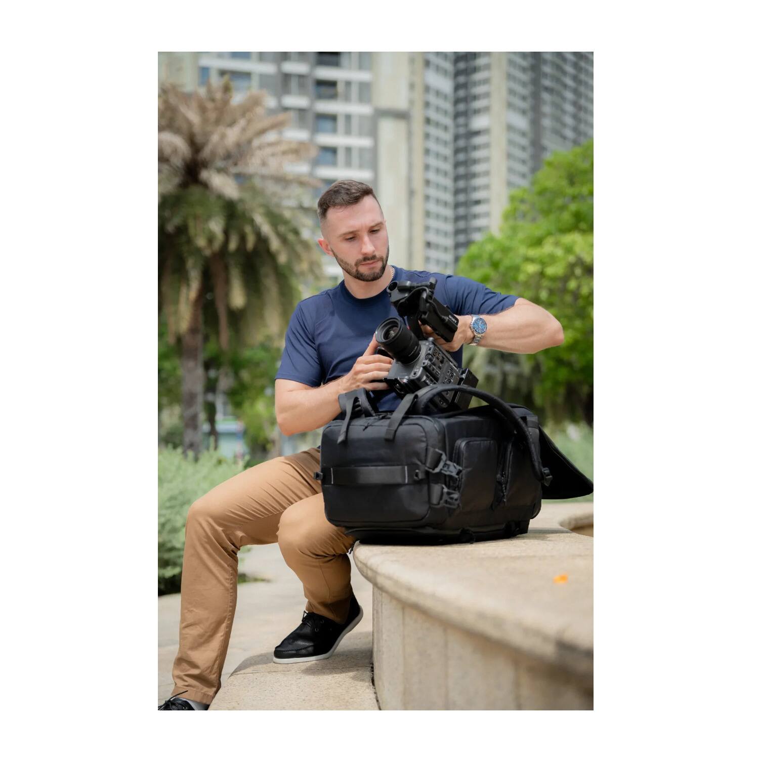 Left. Sakk Gear - Sakk Gear Sakk Pack V2 52L Camera Backpack with Lens & Laptop Storage - Black.