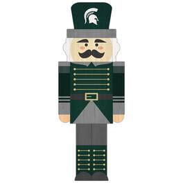 Fan Creations - Michigan State Spartans 31'' Nutcracker Leaner - Multicolor