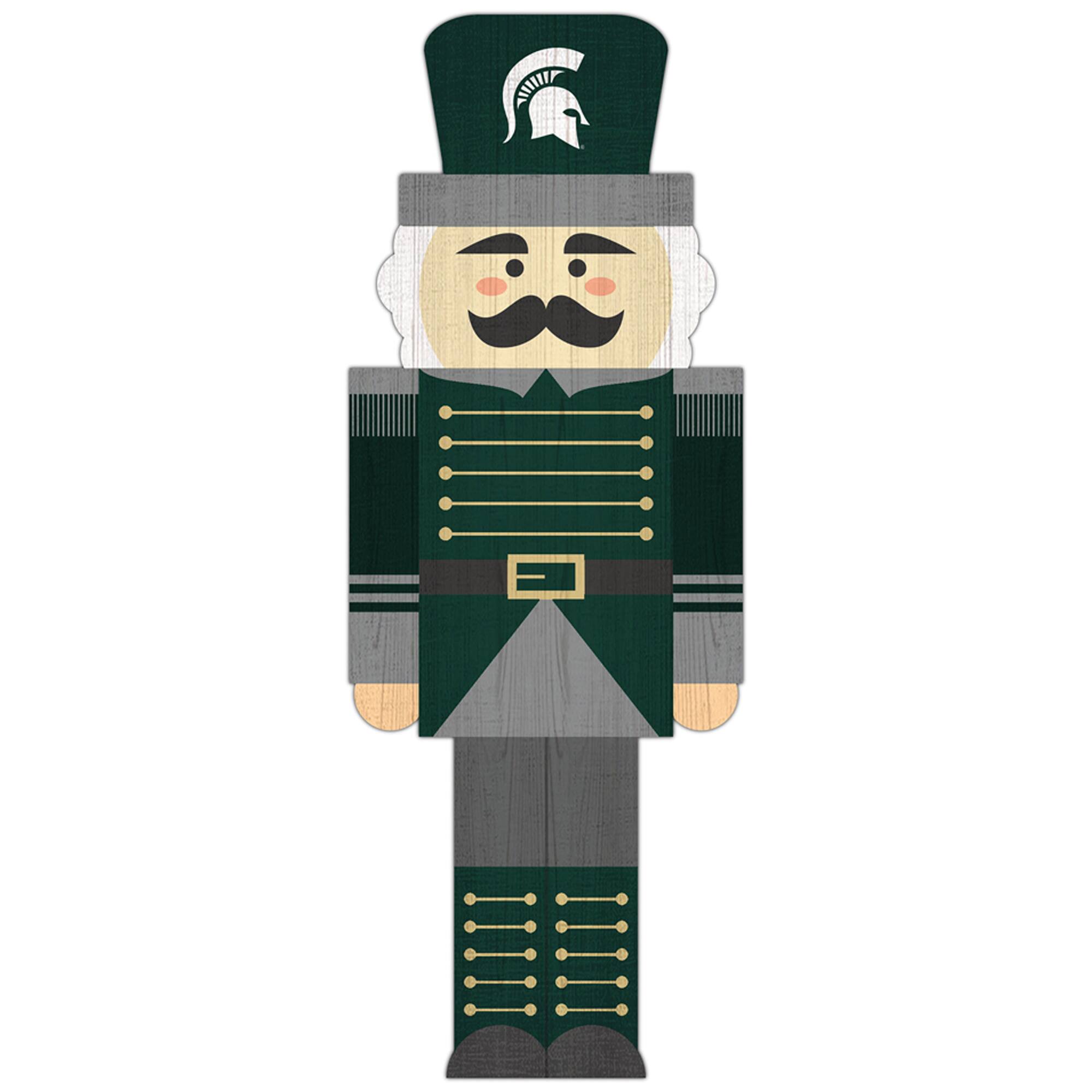 Michigan State Spartans 31'' Nutcracker Leaner