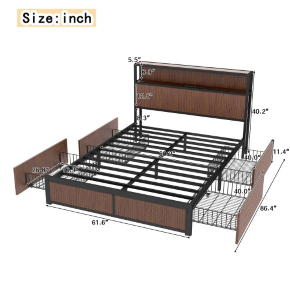 Size: inch  
5.5"  
6.3"  
12.6"  
8.3"  
40.2"  
60.2"  
40.0"  
11.4"  
26.8"  
16.9"  
W 40.01  
86.4"  
61.6"