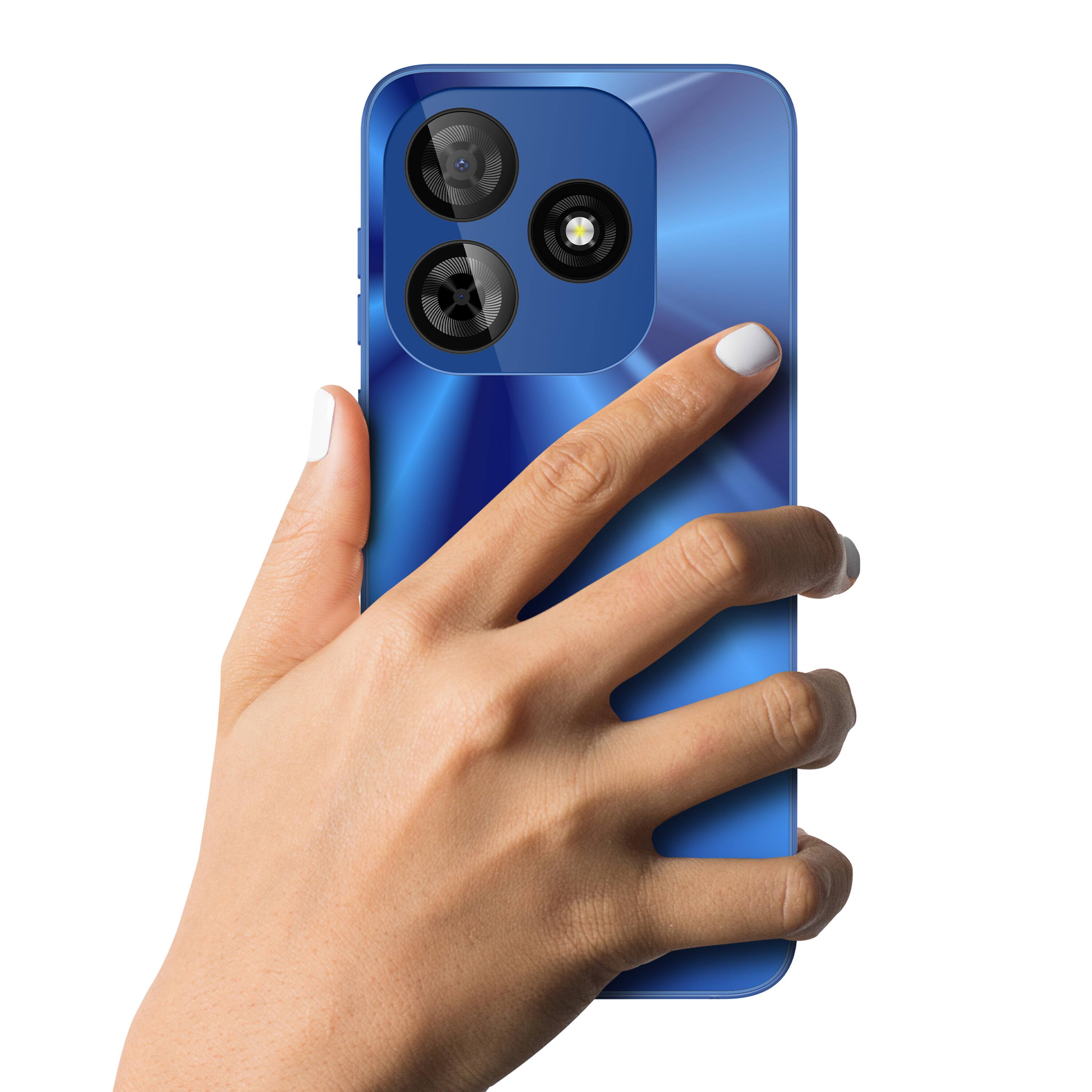 Alt View 2. BLU - G65L 128GB (Unlocked) - Blue.