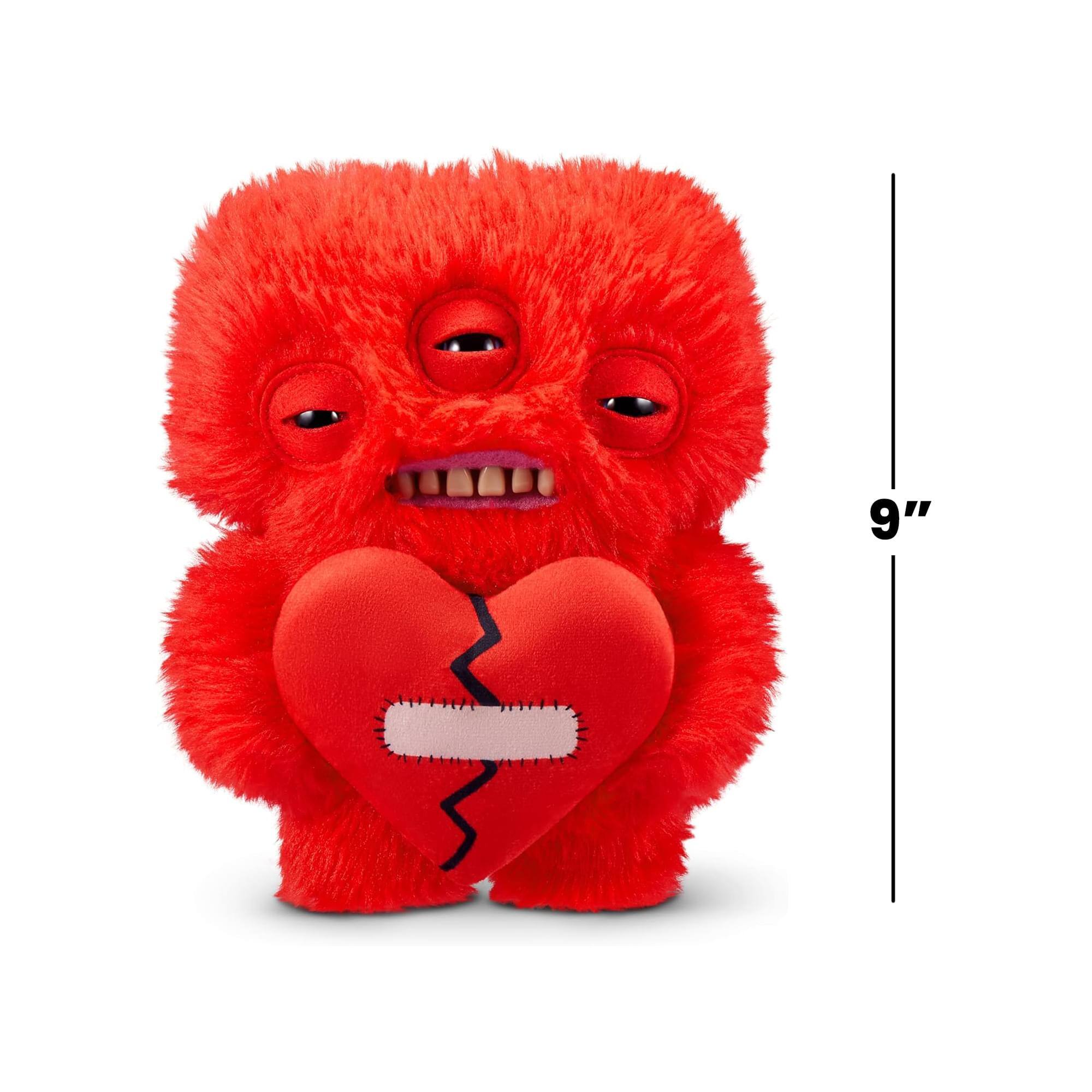 Alt View 5. ZURU - Fuggler Love Fuggs 9 Inch Plush | Red - Red.