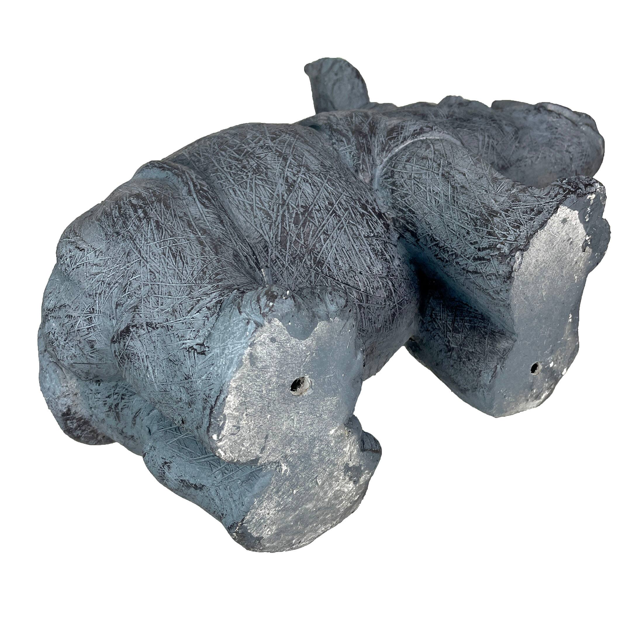 Alt View 9. Zeckos - Grey Rhino MGO Planter - 18.5" - Weather-Resistant Magnesium - Indoor/Outdoor - Grey.