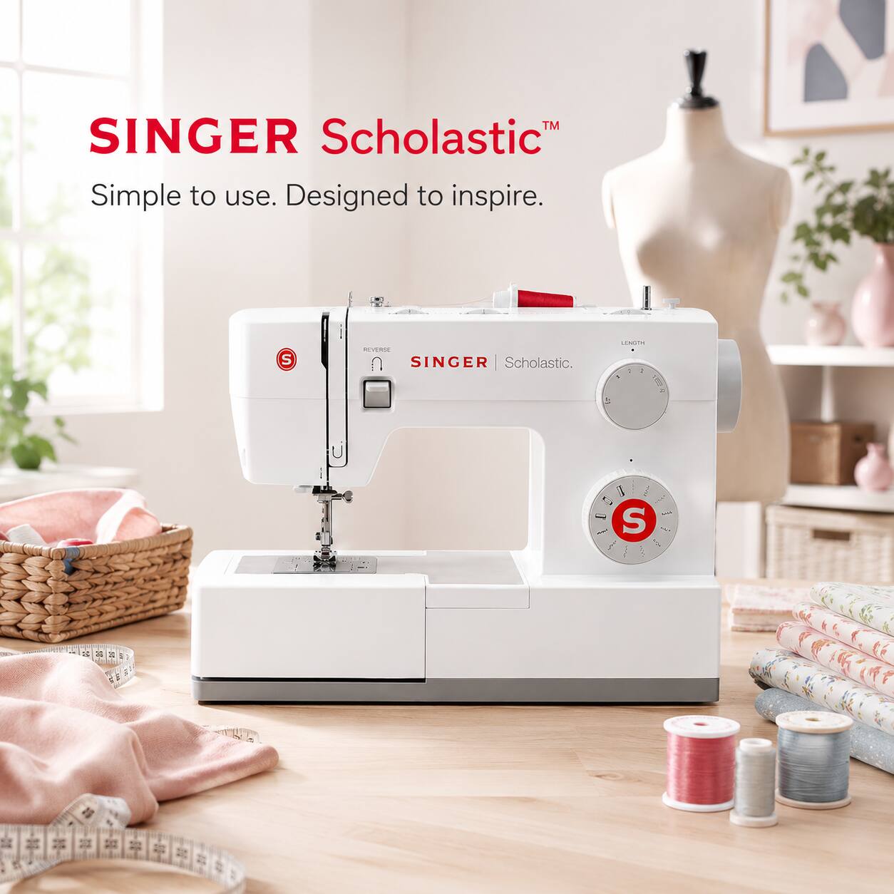 SINGER Scholastic™  
Simple to use. Designed to inspire.  
SINGER Scholastic.