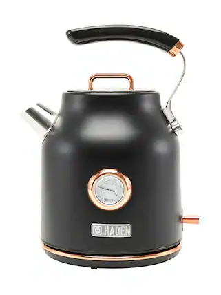 Front. Haden - Dorset 1.7L Electric Kettle - Black/Copper.