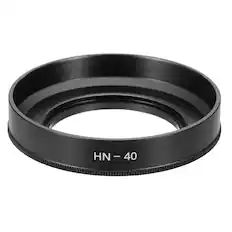 Front. Unique Bargains - 46mm Lens Hood, Metal Curved Screw-in Vented Lens Hoods - Black.
