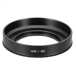 Unique Bargains - 46mm Lens Hood, Metal Curved Screw-in Vented Lens Hoods - Black