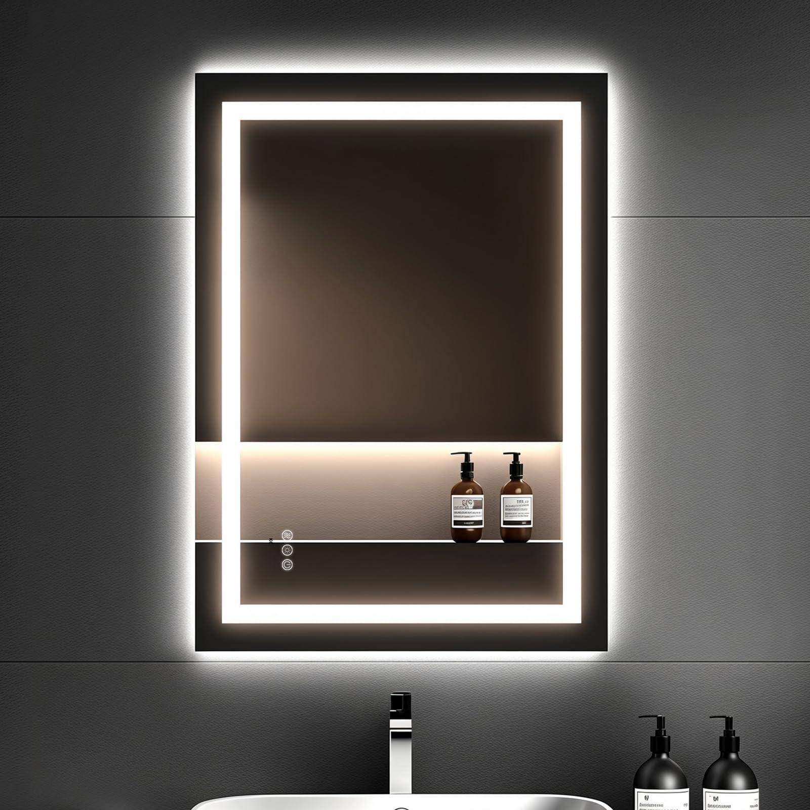 Frameless Led Mirror 35"L x 24"W