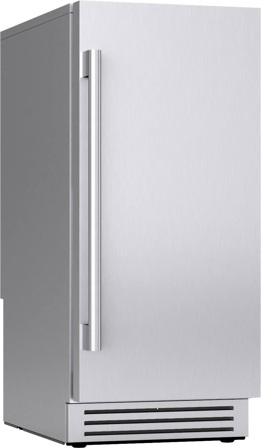 Alt View 15. Zephyr - 15" Outdoor/Indoor Presrv 80 lb. Daily Production Top Hat Built-In Stainless Steel Gourmet Clear Ice Machine Left Hinge - Stainless Steel.