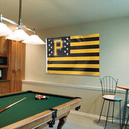 WinCraft - Pittsburgh Pirates Deluxe Stars & Stripes 3' x 5' Flag - Multicolor