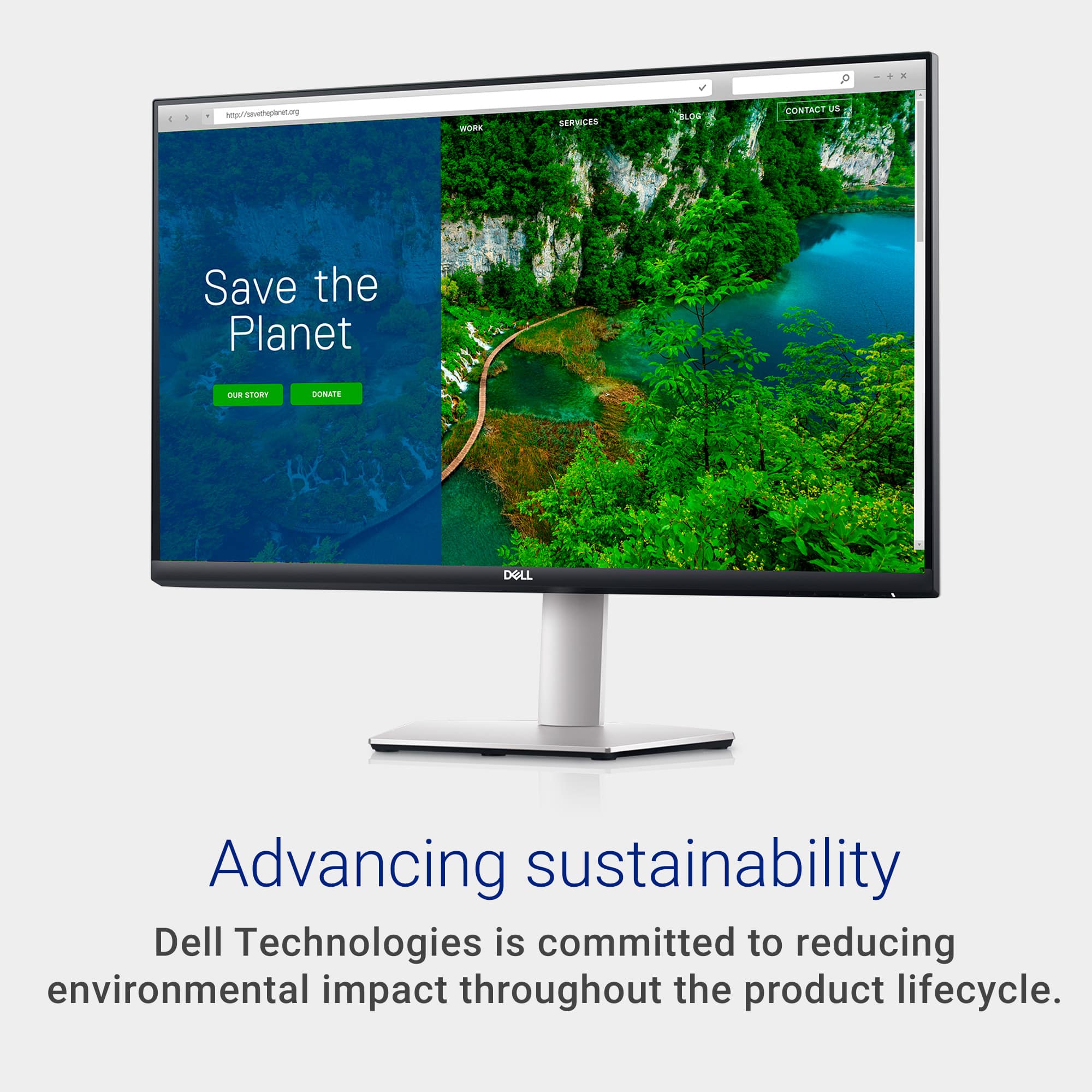 Dell Technologies is committed to advancing sustainability by reducing environmental impact throughout the product lifecycle.