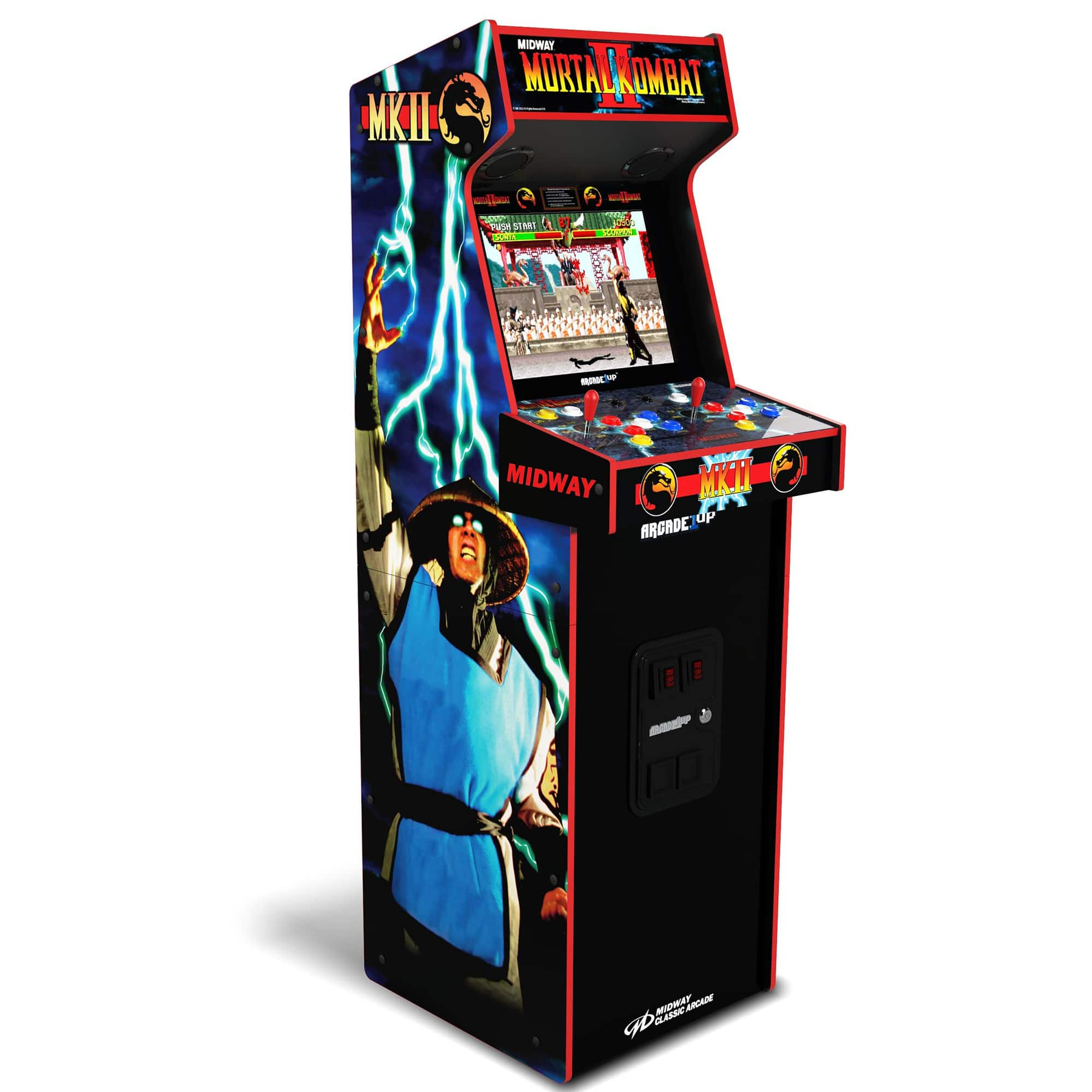 Arcade1Up - Mortal Kombat II Deluxe Arcade Game - Black