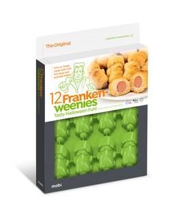 MOBI - 12 Pigs in a Blanket Silicone Snack Mold, Franken-wennies - Green
