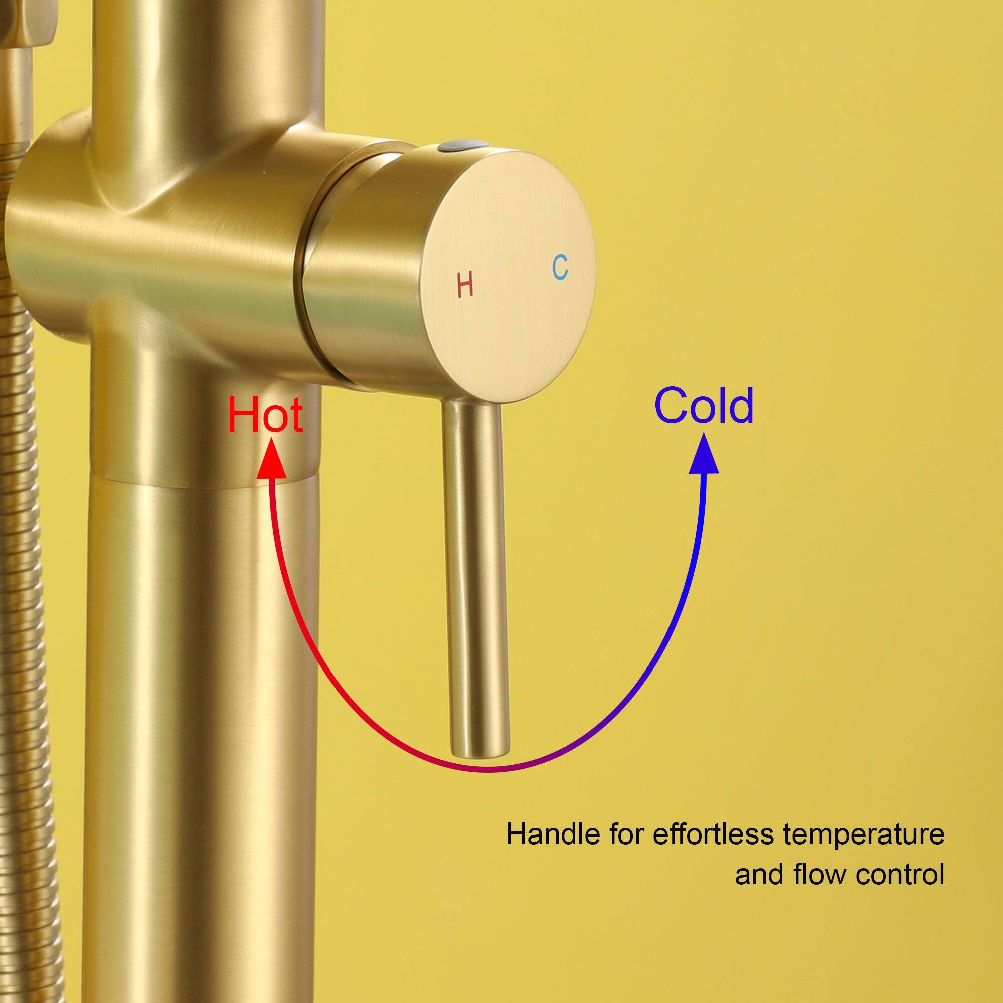 H C Hot Cold Handle for effortless temperature and flow control
