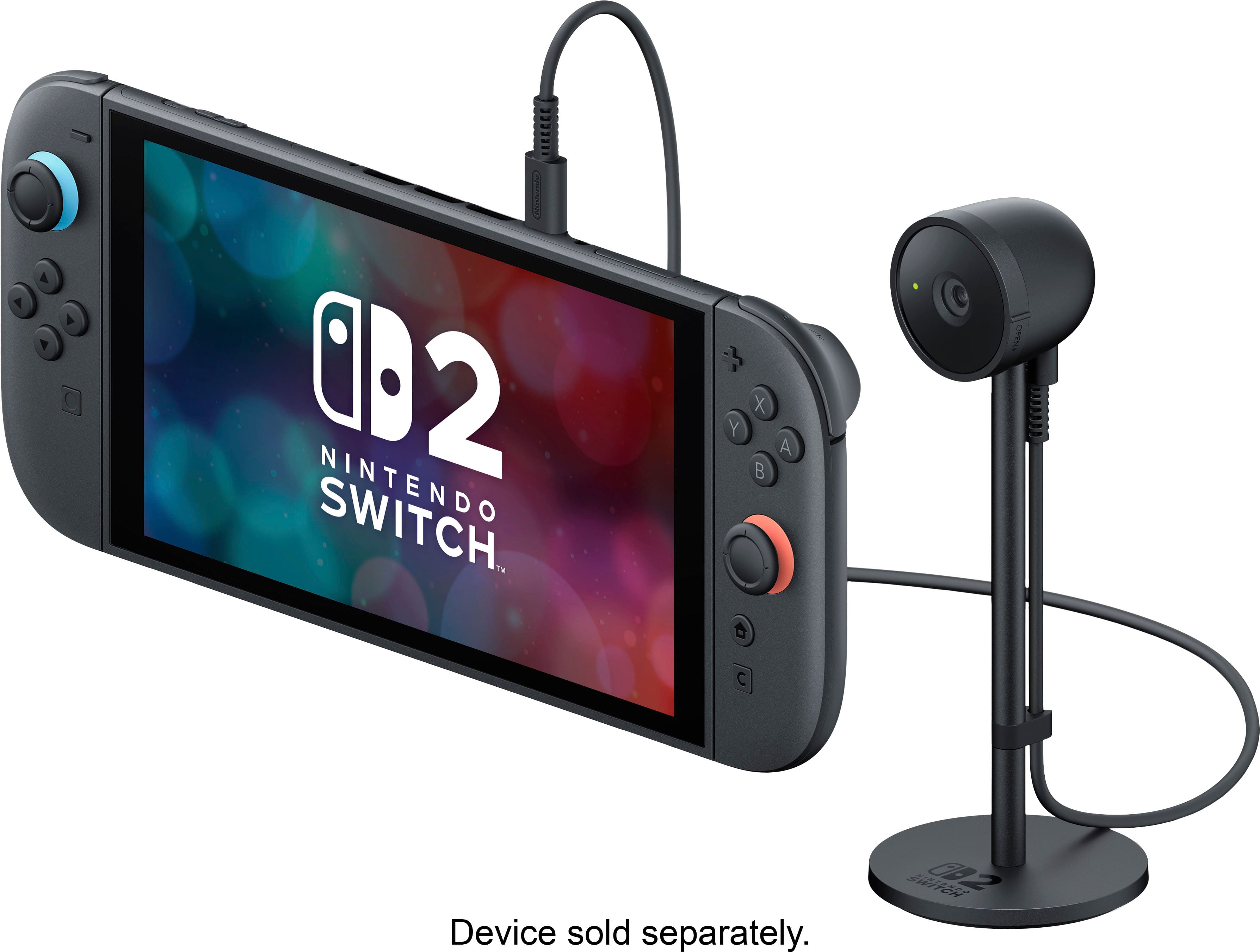 The image features a Nintendo Switch device with a screen displaying the Nintendo logo. The device is connected to a pair of headphones, which are also visible in the image. The headphones are likely used for an immersive gaming experience or for listening to music or other audio content on the Nintendo Switch.