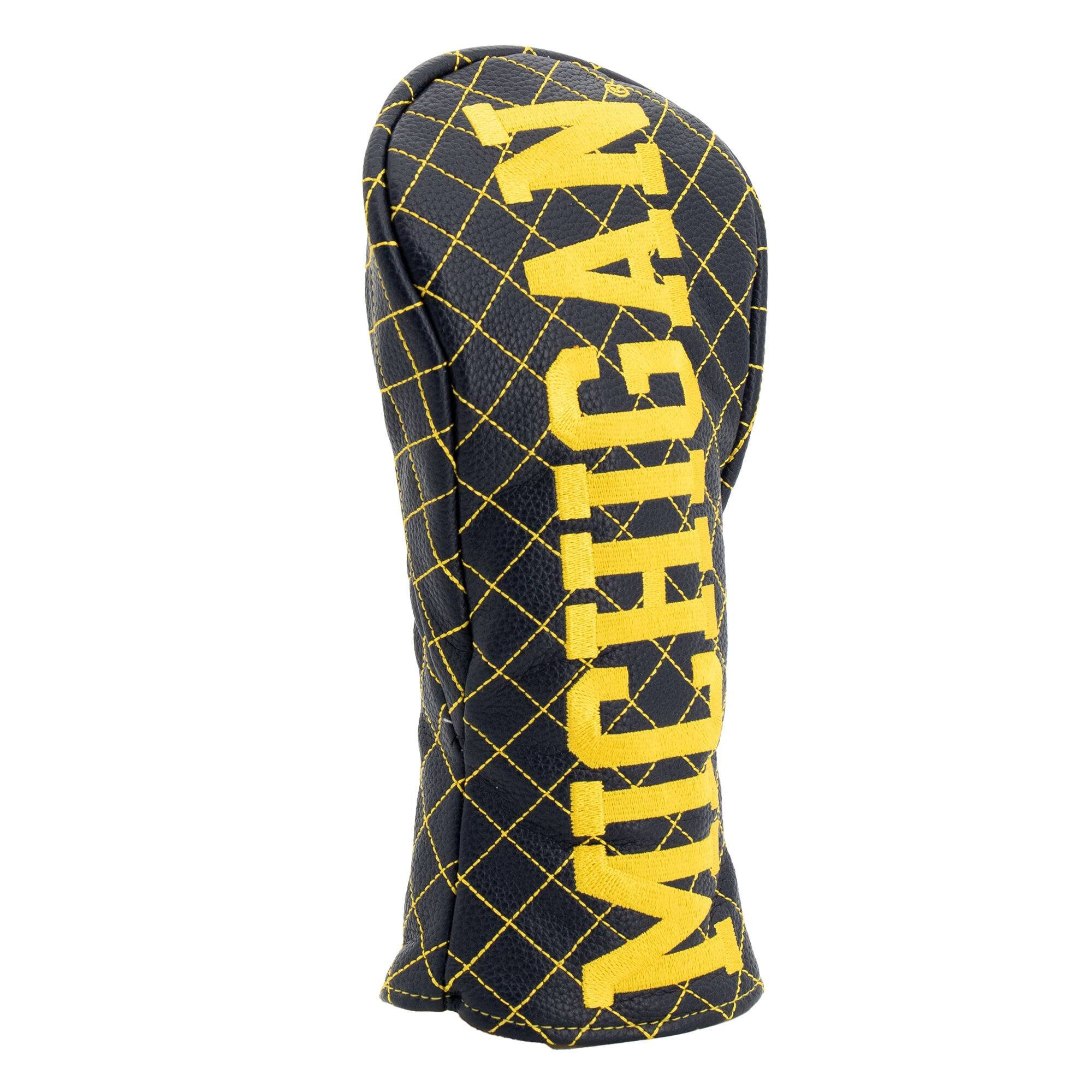 Alt View 2. Team Golf - Michigan Wolverines Quilted Fairway Headcover - Multicolor.