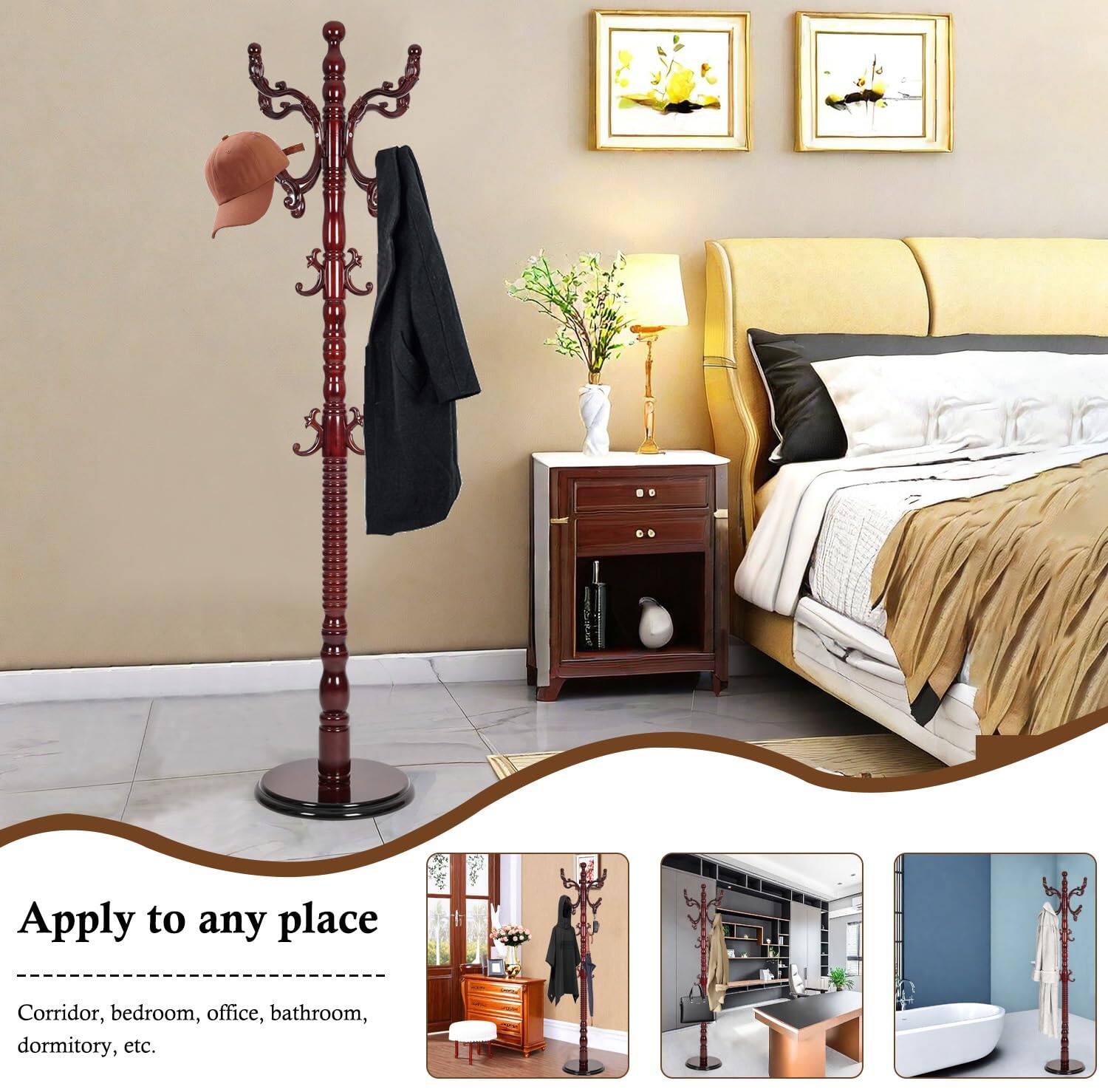 Apply to any place  
Corridor, bedroom, office, bathroom, dormitory, etc.