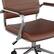 Alt View 23. Martha Stewart - Piper Ribbed Faux Leather Office Chair - Saddle Brown Faux Leather/Polished Nickel.
