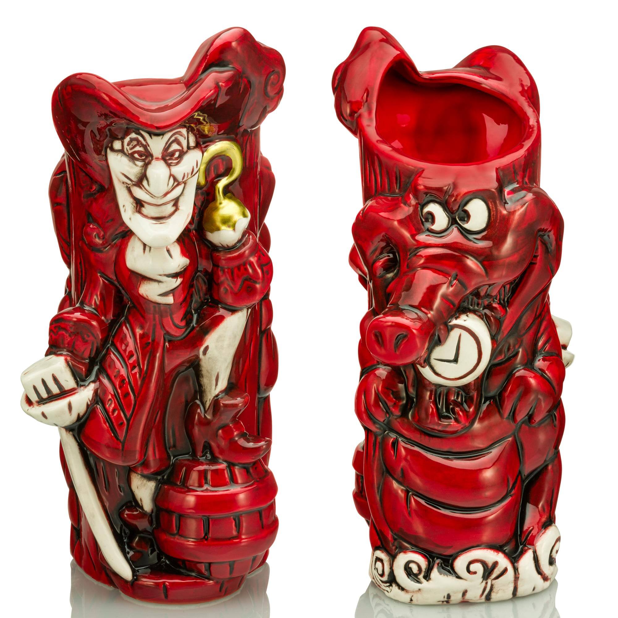 Alt View 10. Disney - Geeki Tikis Disney Villains Captain Hook Ceramic Mug | Holds 28 Ounces - Red.