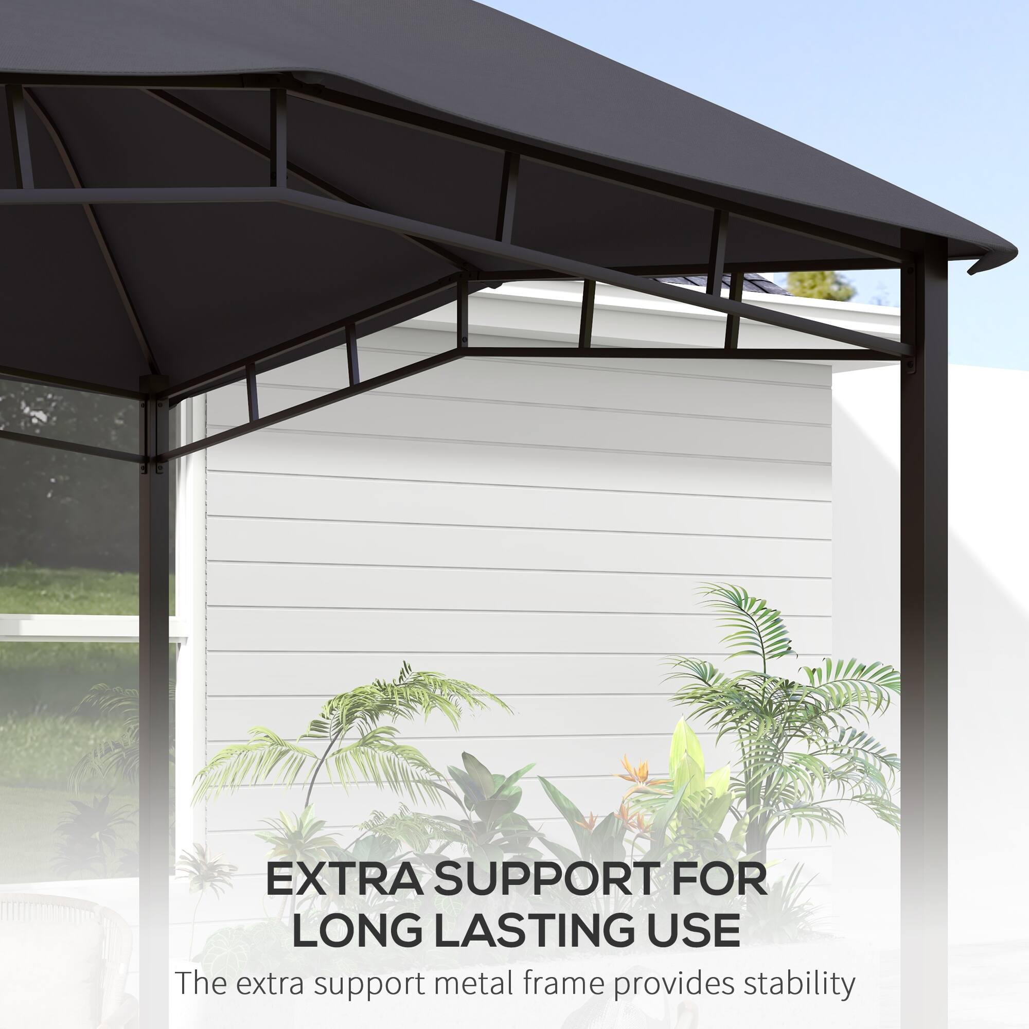 EXTRA SUPPORT FOR LONG LASTING USE
The extra support metal frame provides stability