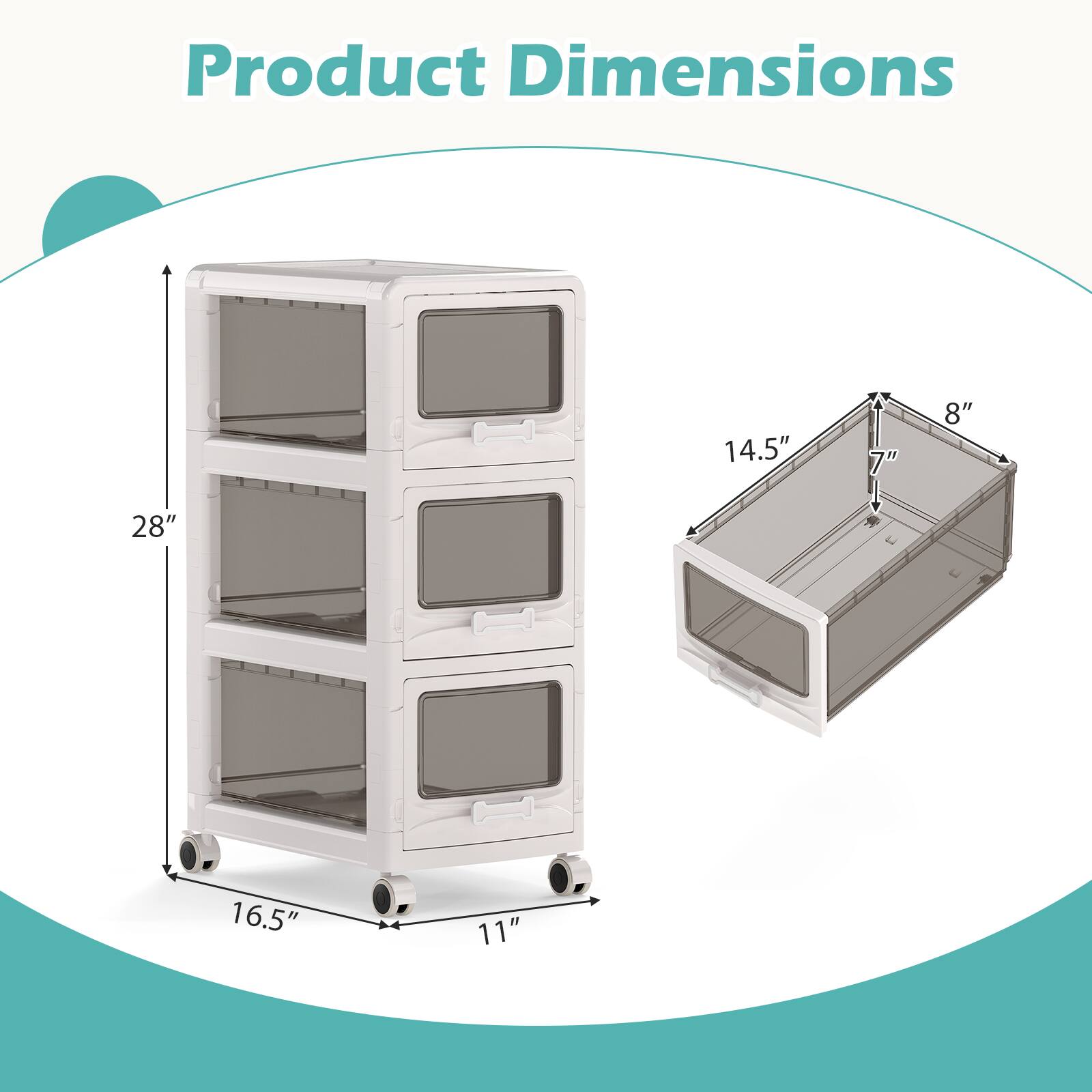 Product Dimensions: 14.5" x 7" x 8" x 28" x 16.5" x 11"