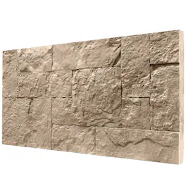 Homcom - 3D Faux Stone Wall Panels - Beige