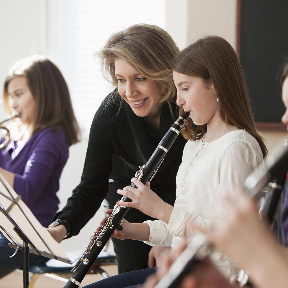 Alt View 1. Winado - Professional School 17 Keys Clarinet Black Nickel Plated Bb Soprano With Case.