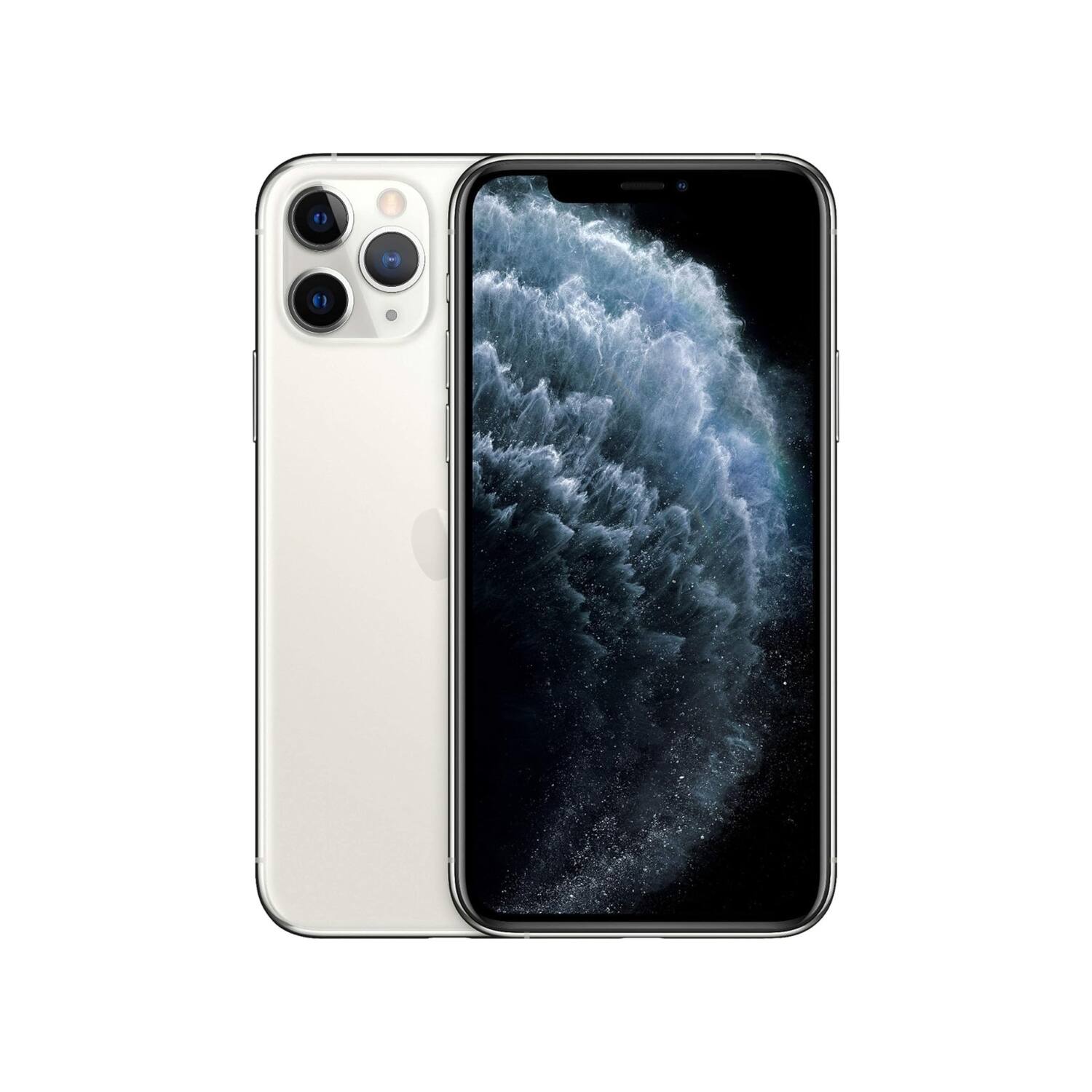 Alt View 2. Apple - iPhone 11 Pro A2160 (Fully Unlocked) 256GB w/ Pre-Installed Tempered Glass - Silver.