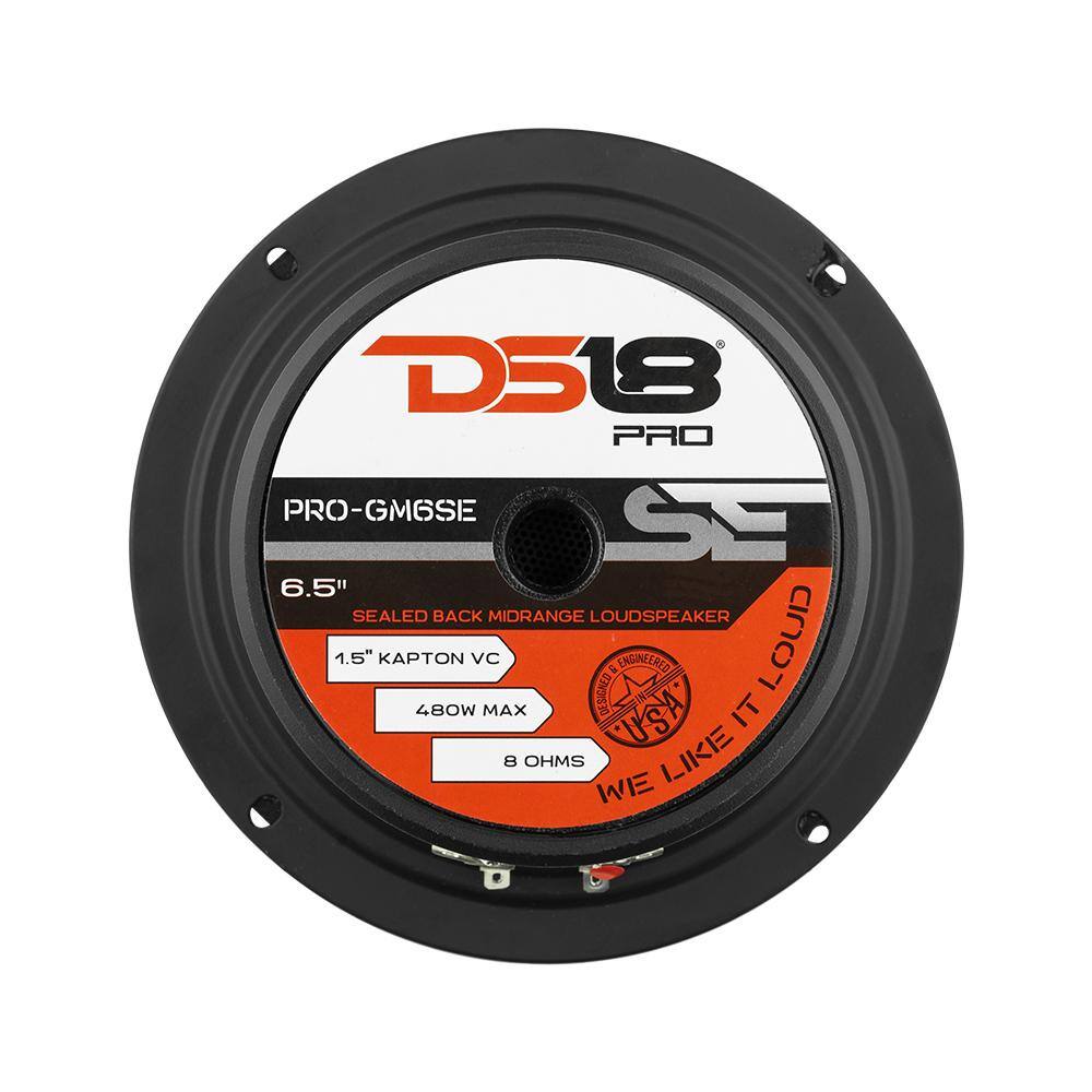 D518 PRO  
PRO-GM6SE  
6.5" SEALED BACK MIDRANGE LOUDSPEAKER  
1.5" KAPTON VC  
480W MAX  
8 OHMS  
WE LIKE IT LOUD