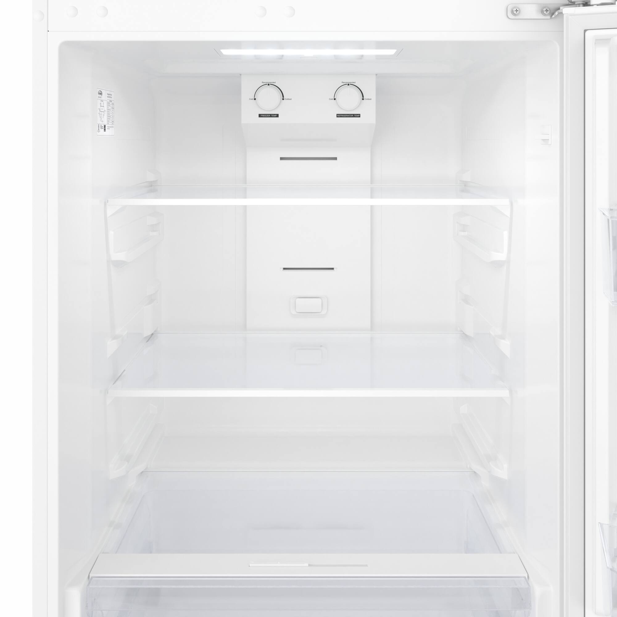 Alt View 7. Koolmore - 28 In. 14 Cu. Ft. Top-Freezer Household Refrigerator in White, Energy Star Certified - White.