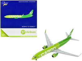 Boeing 737-800BCF Commercial Aircraft "S7 Airlines Cargo" 1/400 Diecast Model Airplane by GeminiJets - Green
