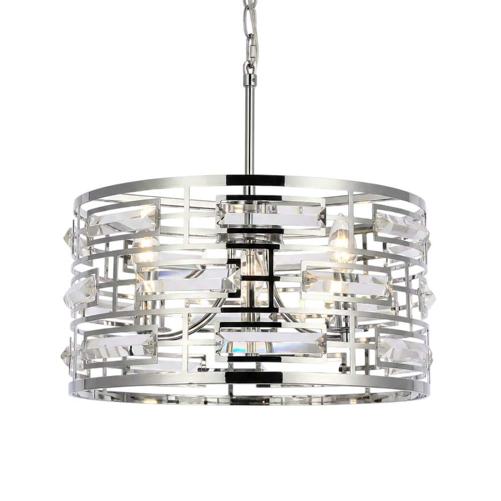 Elegant Lighting - Kennedy 16.5 inch pendant in - Chrome price history on PriceWatchPro