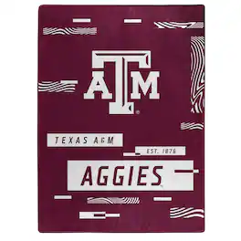 Northwest - Texas A&M Aggies 50" x 60" Digitize Raschel Throw Blanket - Garnet