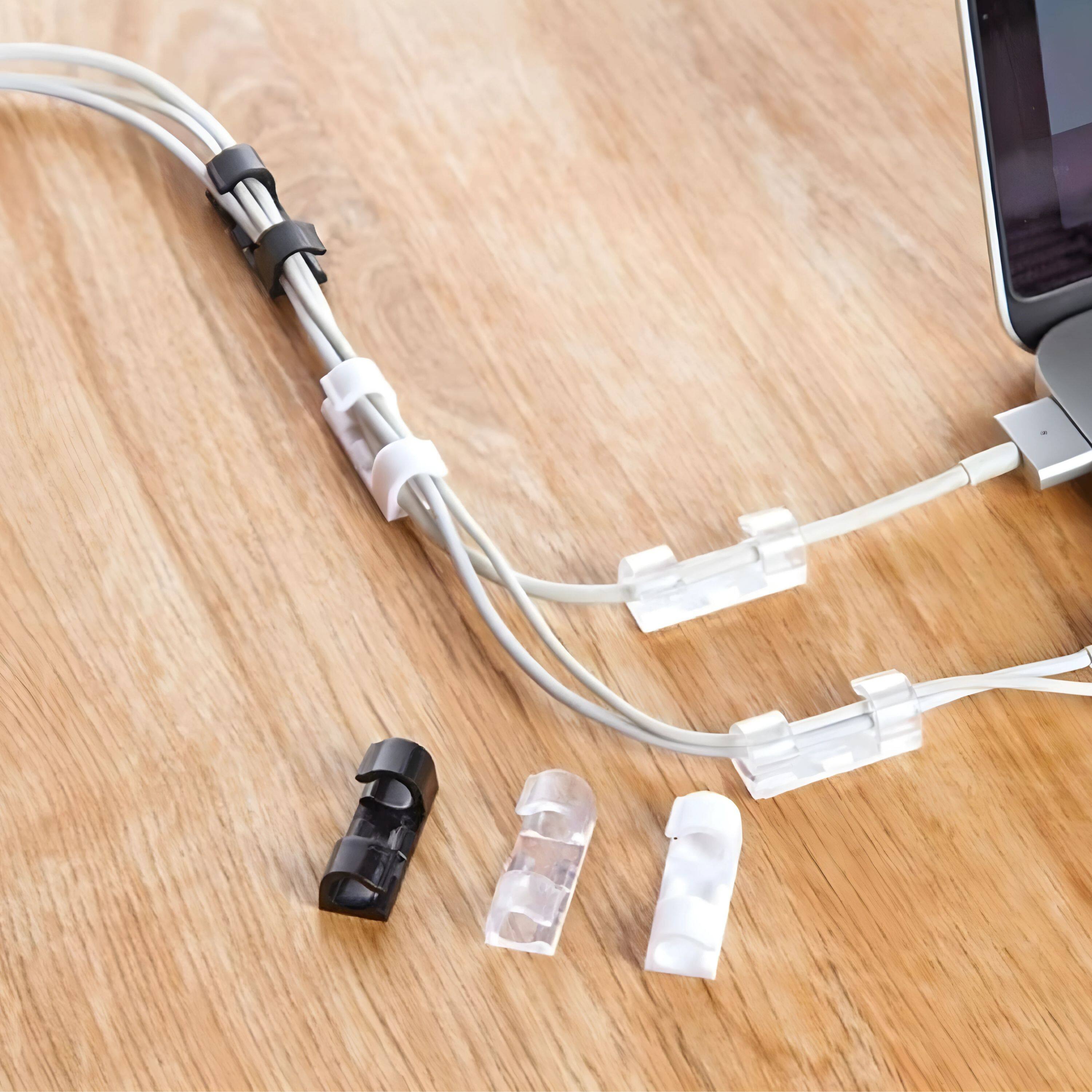 Left. Kitcheniva - Self-Adhesive cable Clip Set 48 Pcs - Multi.