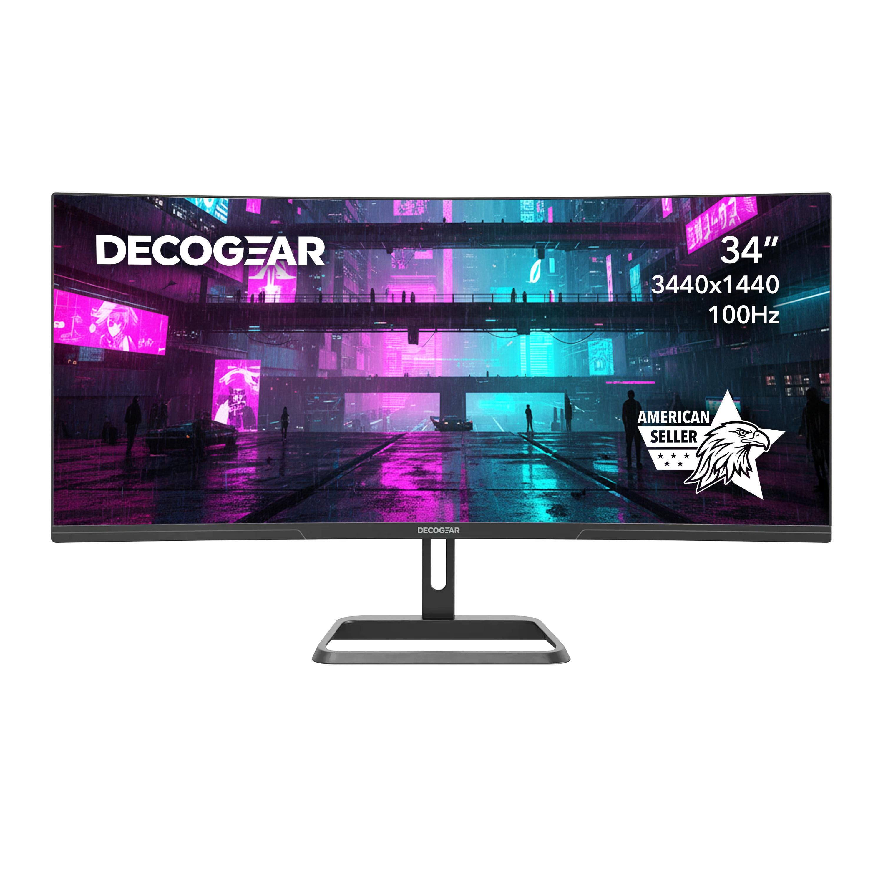 DECOGEAR 34" 3440x1440 100Hz AMERICAN SELLER