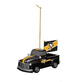 Evergreen Enterprises - Pittsburgh Penguins 3" Rally Truck Two-Piece Ornament Set - Multicolor