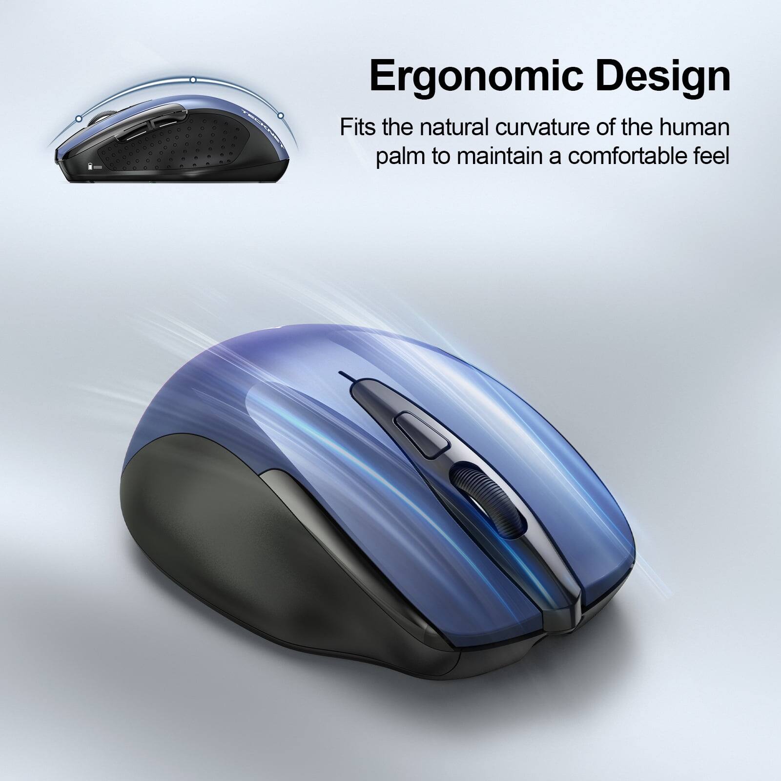 Ergonomic Design  
Fits the natural curvature of the human palm to maintain a comfortable feel
