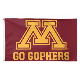 WinCraft - Minnesota Golden Gophers 3' x 5' Single-Sided Deluxe Local Team Slogan Flag - Multicolor