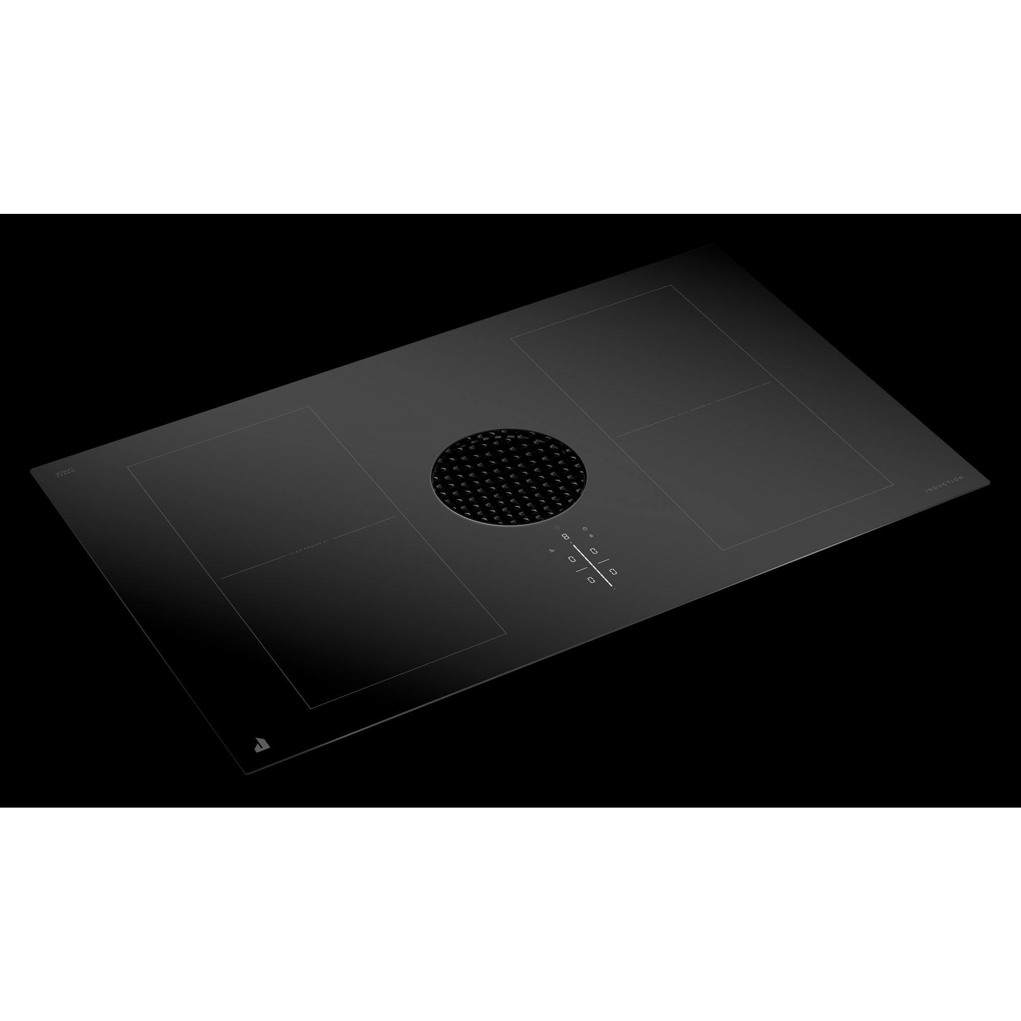 Angle. JennAir - 36" NextGen JennAir Induction Downdraft Cooktop - Black.