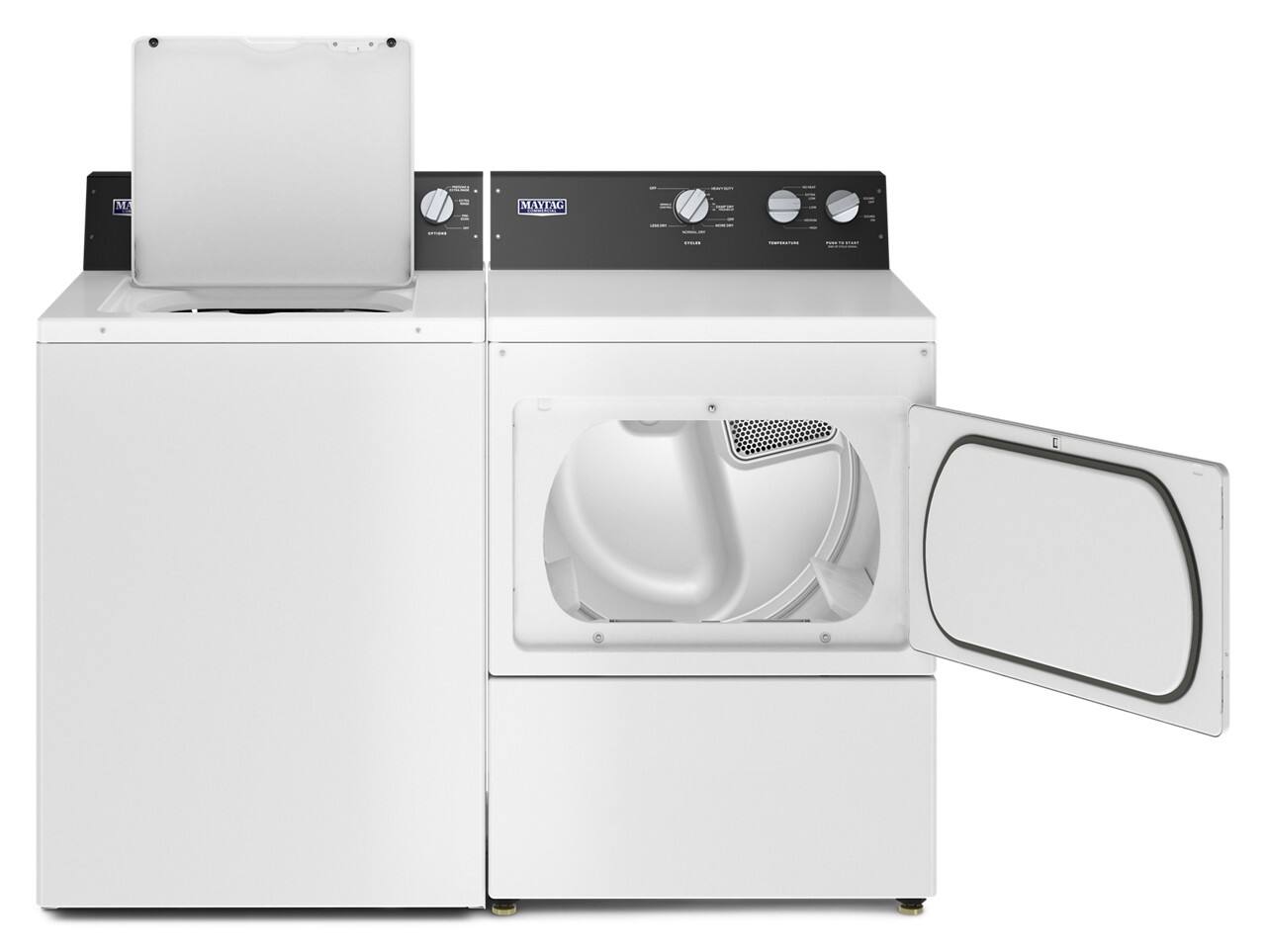 Alt View 15. Maytag - 3.5 Cu. Ft. High Efficiency Top Load Washer Commercial Grade with Dual Action Agitator - White.