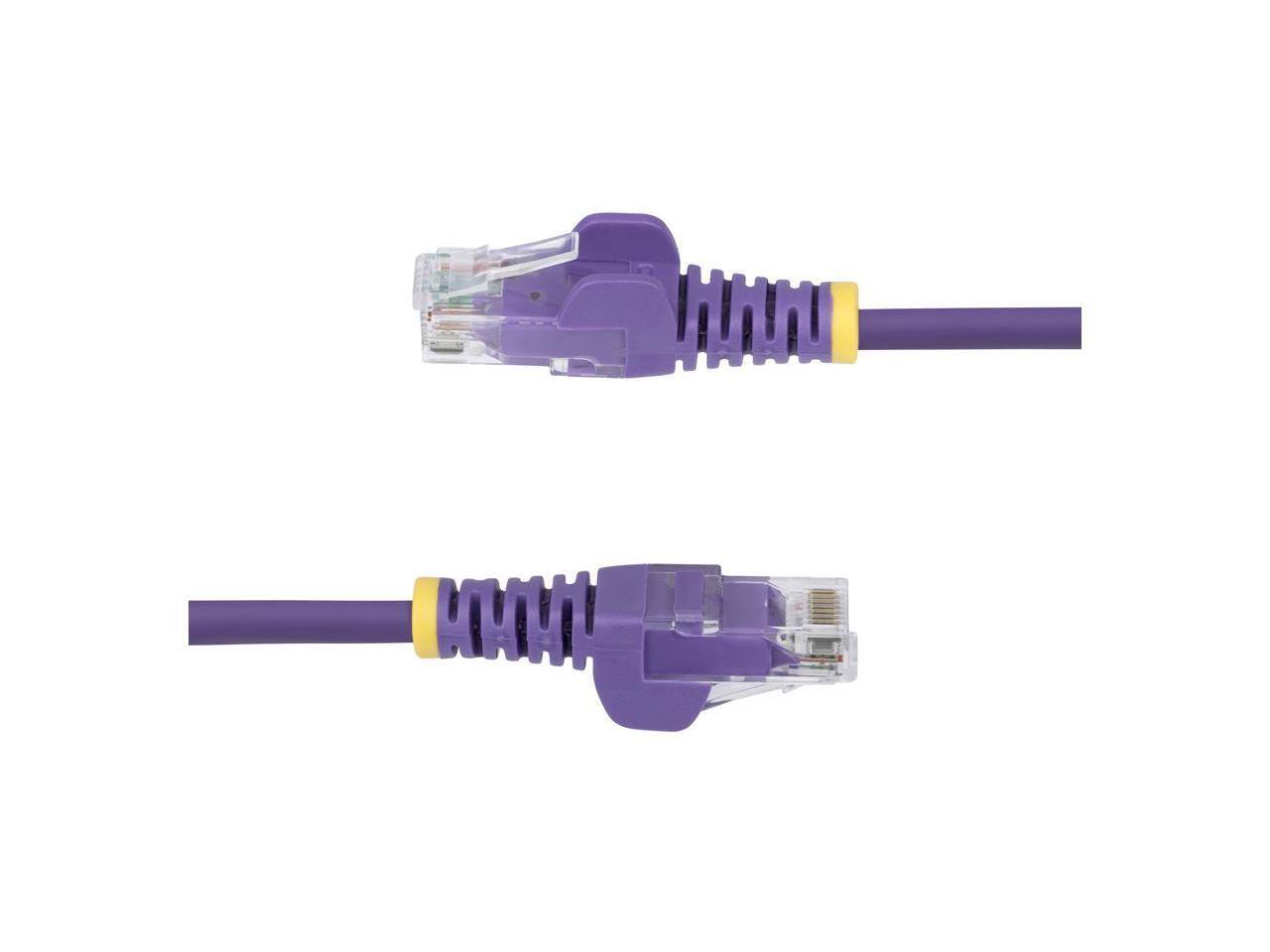 Alt View 2. StarTech.com - StarTech1ft Purple Slim CAT6 Ethernet Cable Model N6PAT1PLS.