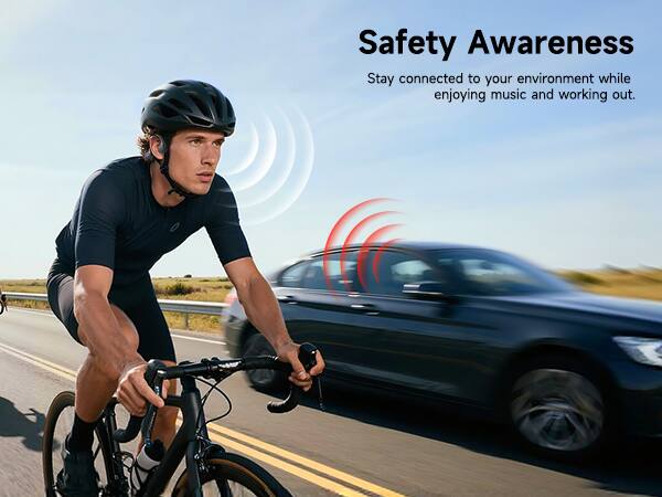Safety Awareness  
Stay connected to your environment while enjoying music and working out.
