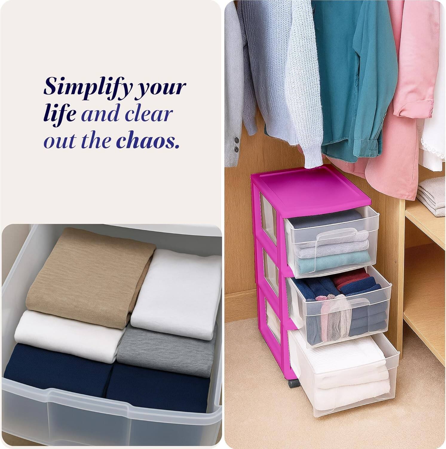 Simplify your life and clear out the chaos.
