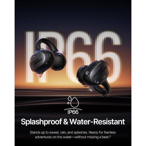 D66 GINGBY BOSE 3508 BY UNNOG IP66 Splashproof & Water-Resistant  
Stands up to sweat, rain, and splashes. Ready for fearless adventures on the water without missing a beat.