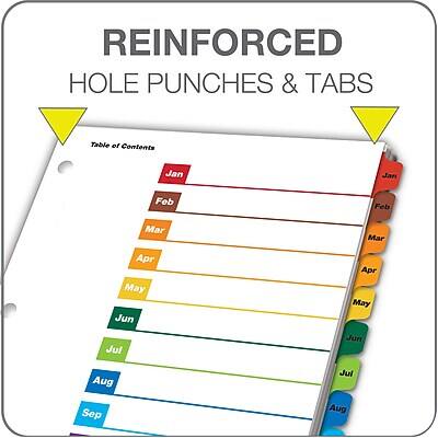 REINFORCED HOLE PUNCHES & TABS

Table of Contents

Jan  
Feb  
Mar  
Apr  
May  
Jun  
Jul  
Aug  
Sep
