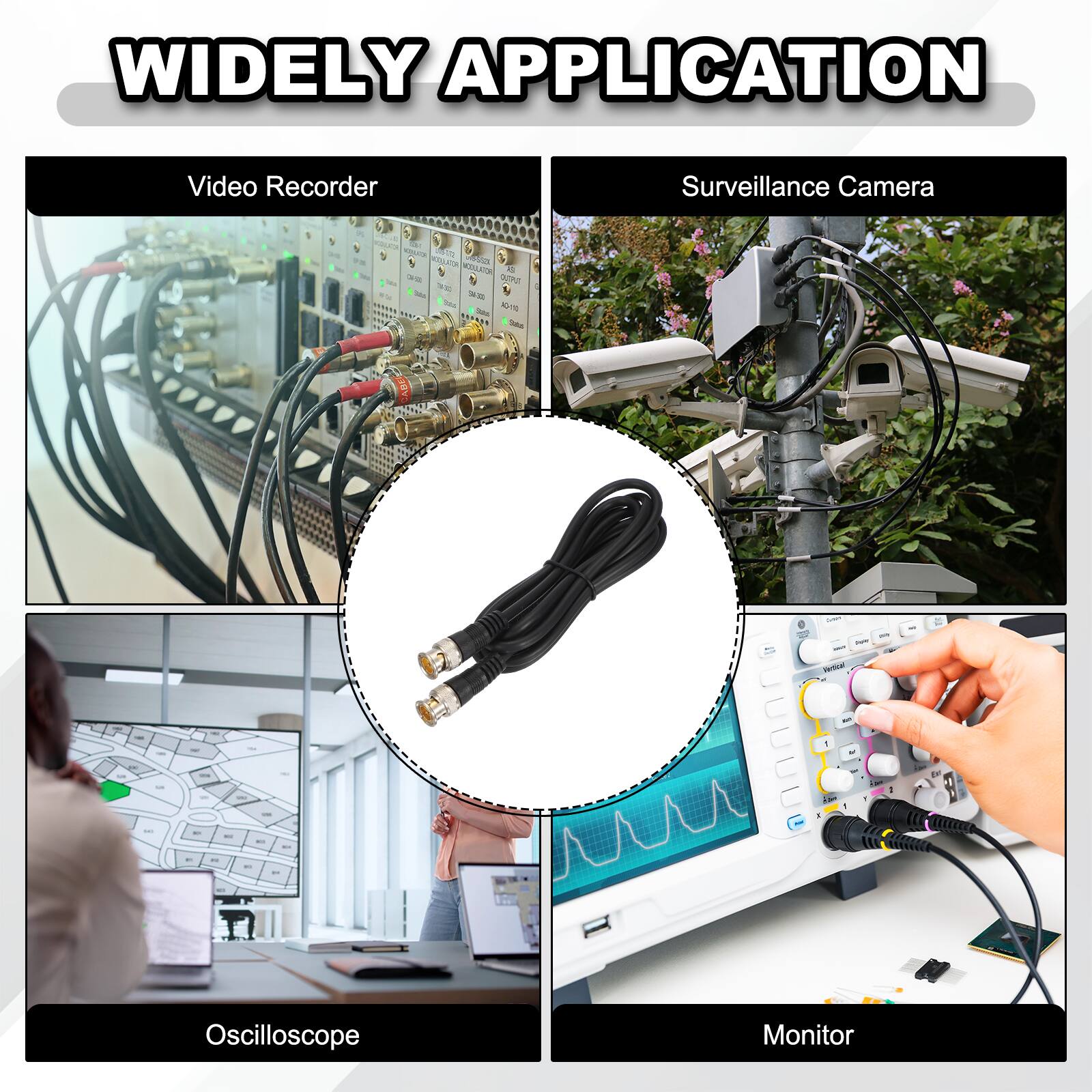 WIDELY APPLICATION

- Video Recorder
- Surveillance Camera
- Oscilloscope
- Monitor