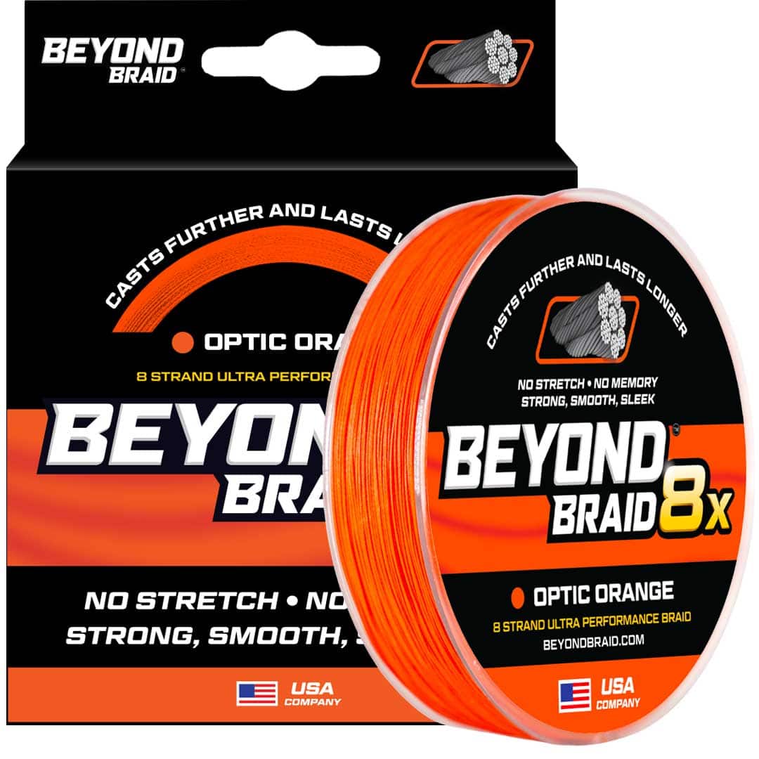 Beyond Braid - Optic 8X 300 Yards 80LB - Orange