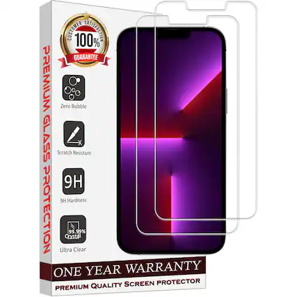 CUSTOMER 100% SATISFACTION GUARANTEE
PREMIUM GLASS PROTECTION
- Zero Bubble
- Scratch Resistant
- 9H Hardness
- 99.99% Crystal
- Ultra Clear
ONE YEAR WARRANTY
PREMIUM QUALITY SCREEN PROTECTOR