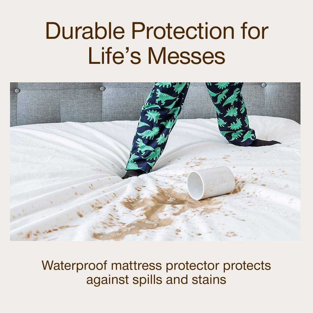 Durable Protection for Life's Messes

Waterproof mattress protector protects against spills and stains