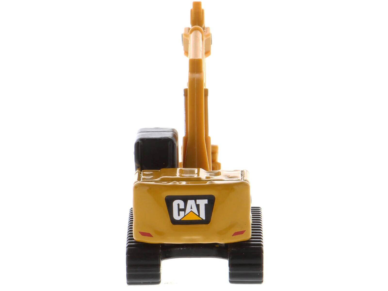 Angle. Diecast Masters - CAT Caterpillar 320 Hydraulic Excavator Yellow "Micro-Constructor" Series Diecast Model by Diecast Masters - Yellow .
